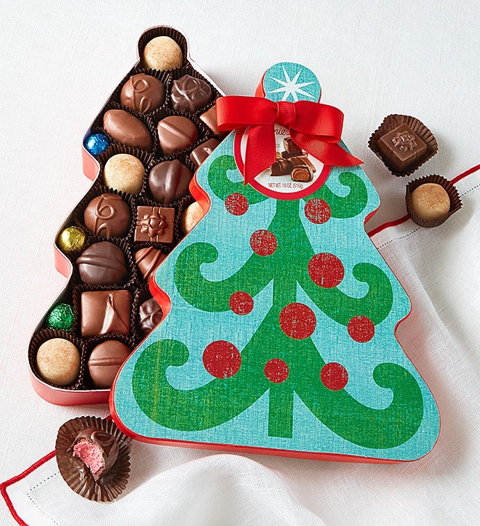 Fannie May® Chocolates Christmas Tree Box