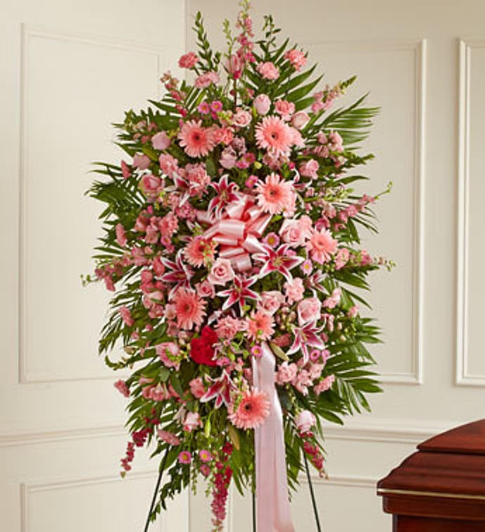 Pink Sympathy Standing Spray