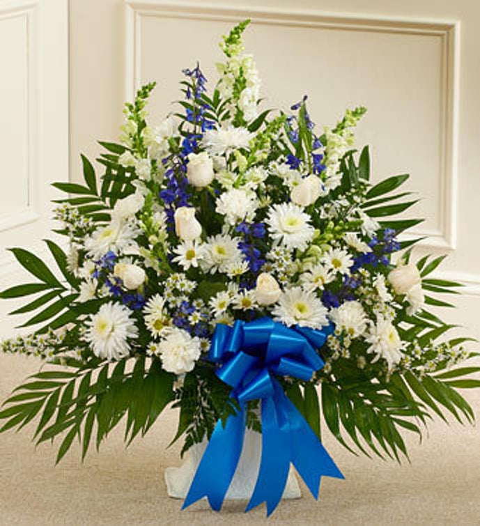 Heartfelt Tribute Floor Basket Arrangement