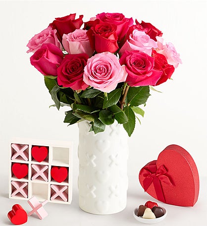 Enchanted Rose Medley Bouquet, 18 Stems