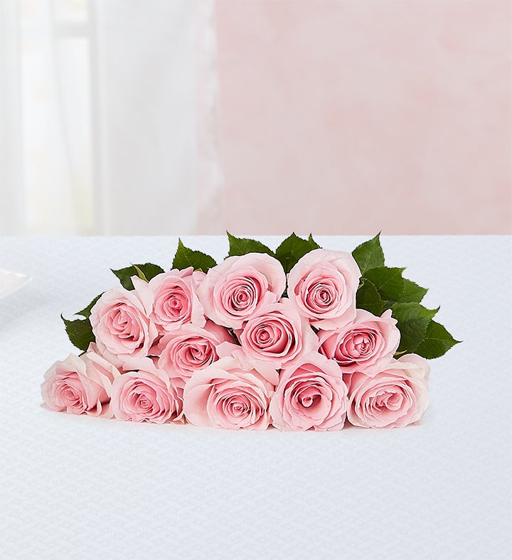 Pink Petal Roses for Mom, 12 Stems, Bouquet Only