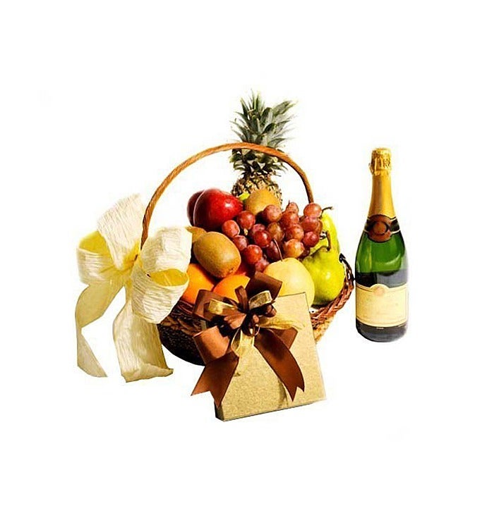Fruit Basket, Wine & Chocolate