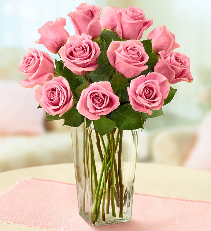 Pink Petal Roses, 12 24 Stems