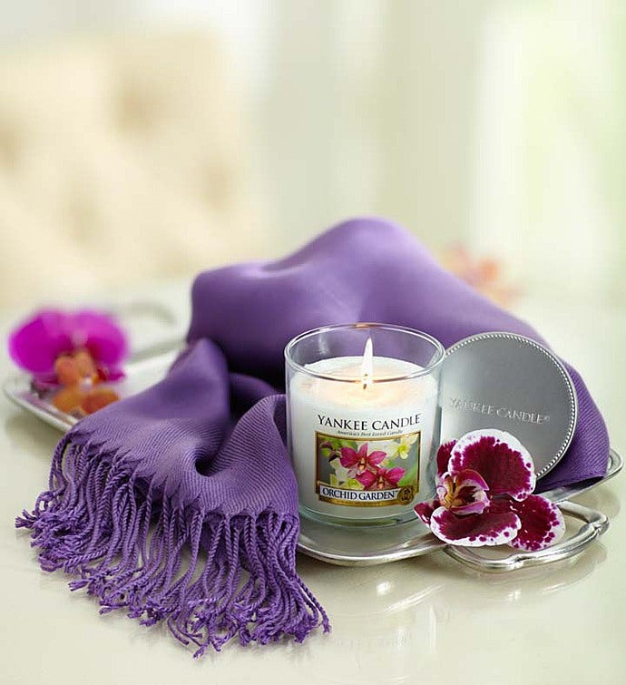 Orchid Yankee Candle® with Pashmina Scarf