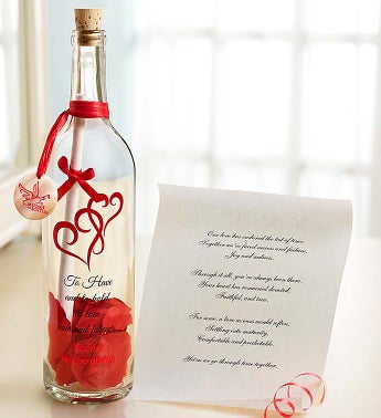 Personalized Message in a Bottle Anniversary