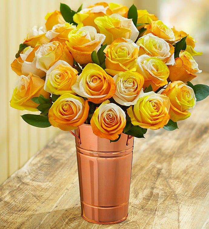 Candy Corn Roses,   12 24 Stems