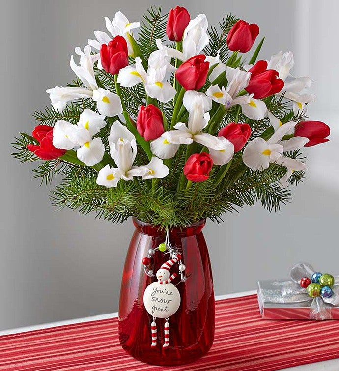 Holiday Tulip & Iris Bouquet