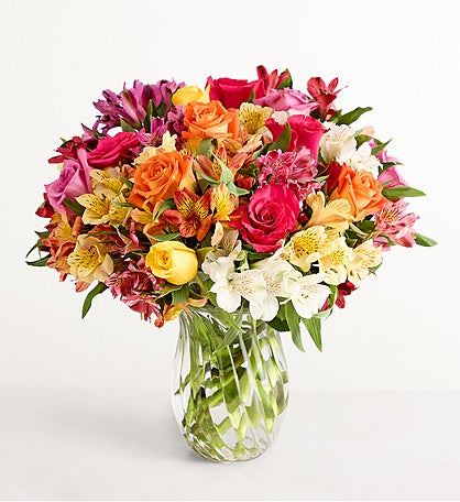 Assorted Roses & Peruvian Lilies