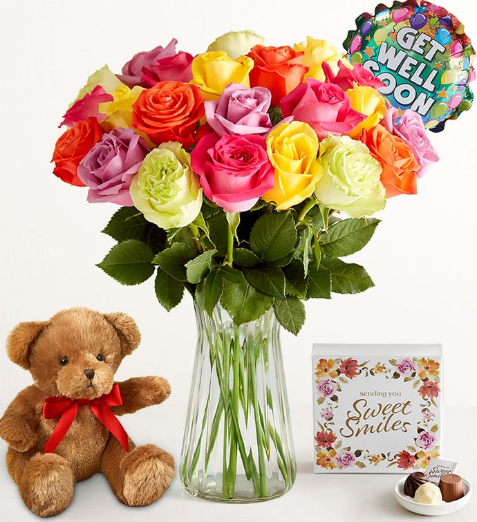 Get Well Assorted Roses