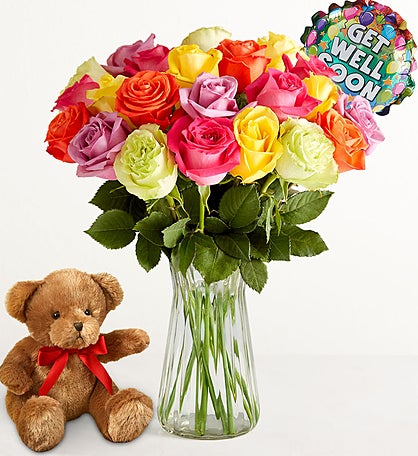 Get Well Assorted Roses