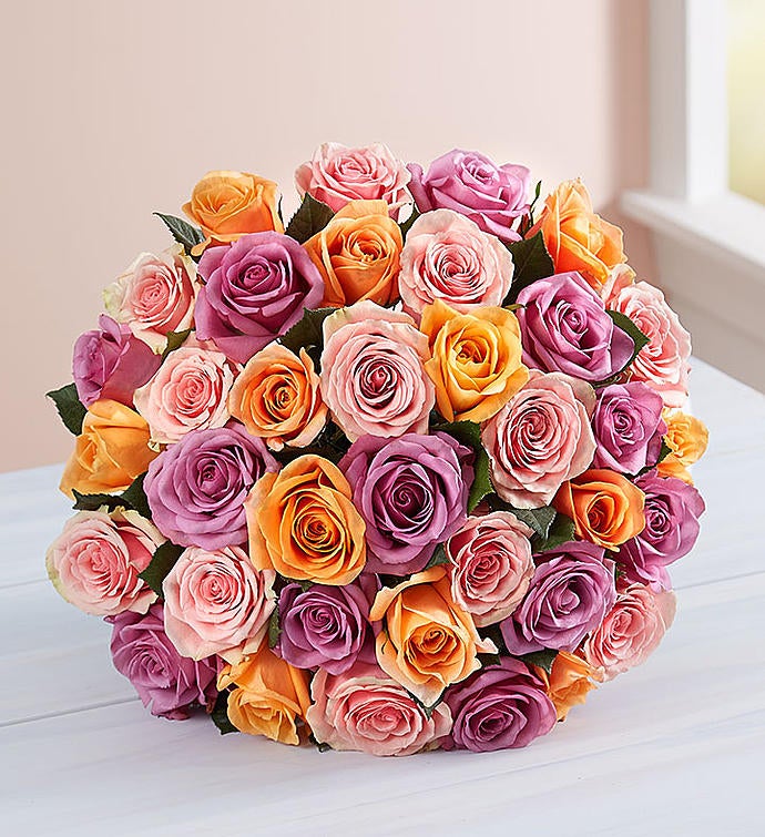 Sorbet Roses 36 Stems, Bouquet Only