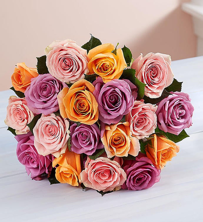 Sorbet Roses 18 Stems, Bouquet Only