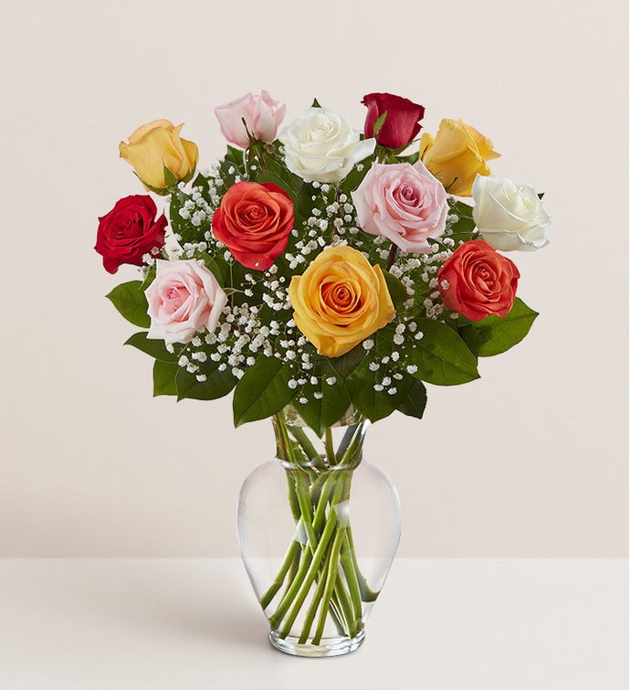 Rose Elegance™ Premium Long Stem Assorted Roses