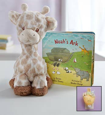 stuffed noah's ark with animals