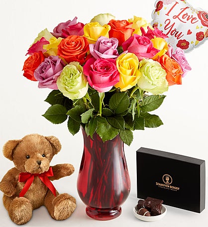 I Love You Assorted Roses