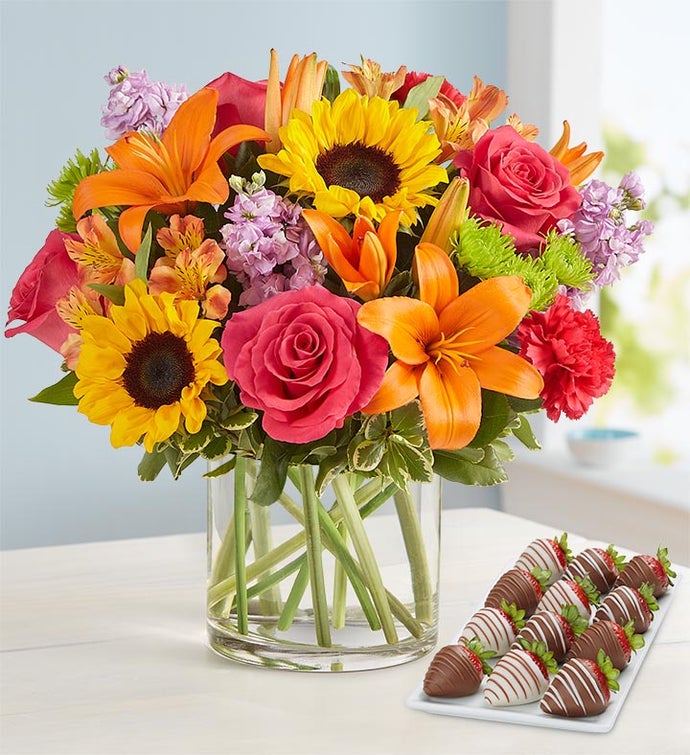 Floral Embrace™ with Strawberries