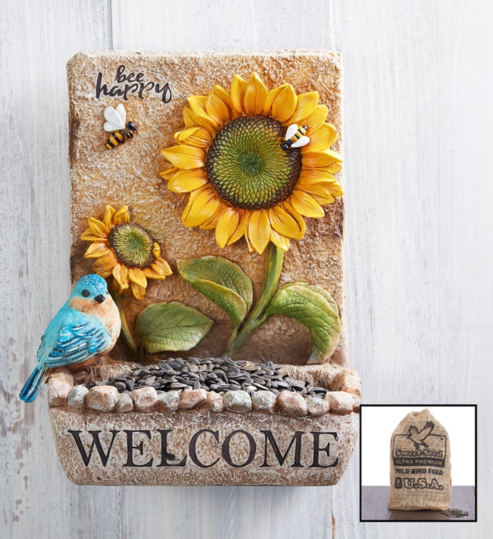Welcome Birdfeeder with Seed