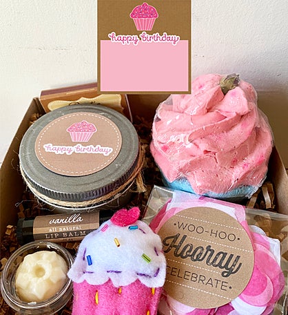 Happy Birthday Cupcake Gift Box