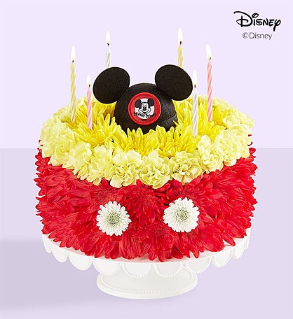 Disney Mickey Mouse Flower Cake