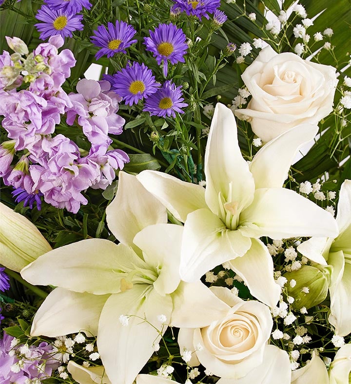Cherished Remembrance™ Wreath   Lavender & White