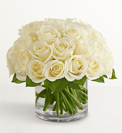 Contemporary White Roses