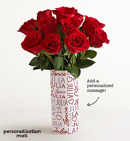Better Together Bouquet with Personalized Vase