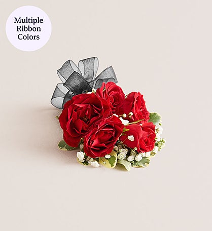 Red Spray Rose Corsage