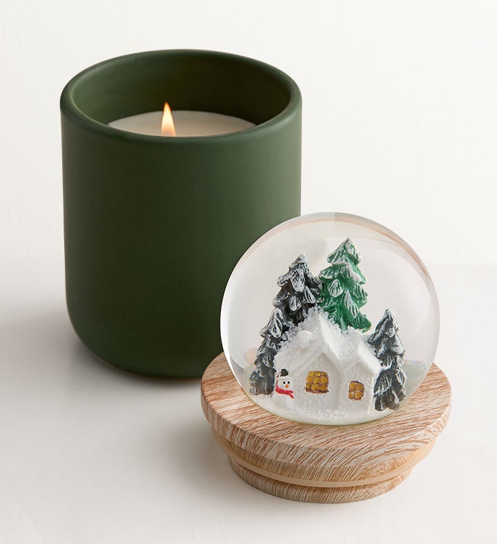 Winter Wonderland Snow Globe Candle
