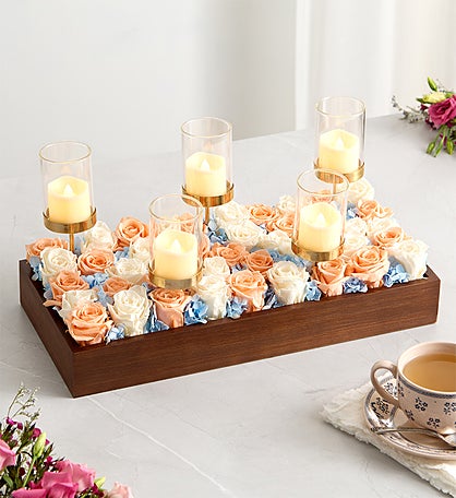 Magnificent Roses® Preserved Coastal Centerpiece