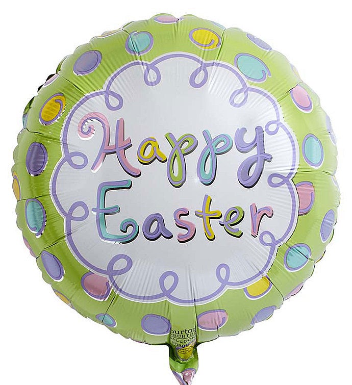 One Mylar Balloon (Balloon designs may vary) Happy Easter