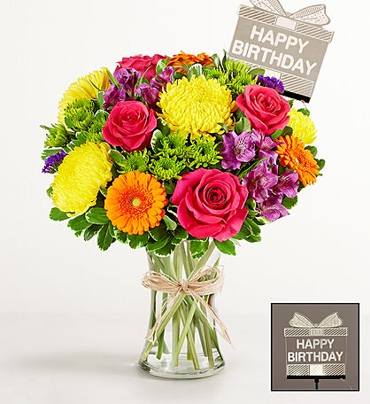 Fields of Europe® Celebration with Happy Birthday LED Pick