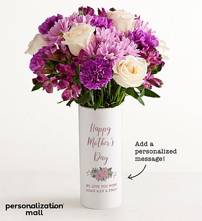 Happy Mother’s Day Bouquet with Personalized Vase