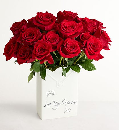 Signed with Love Red Roses
