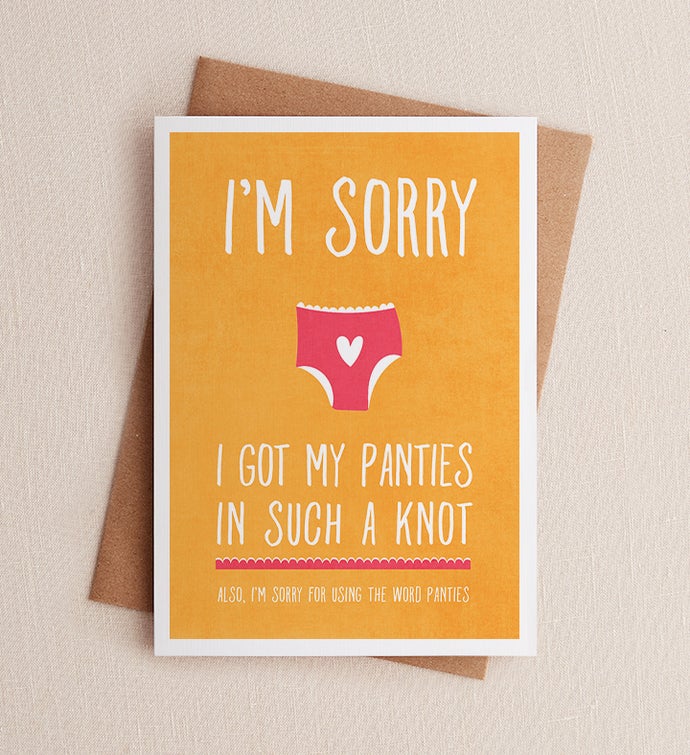 In A Knot I’m Sorry Greeting Card