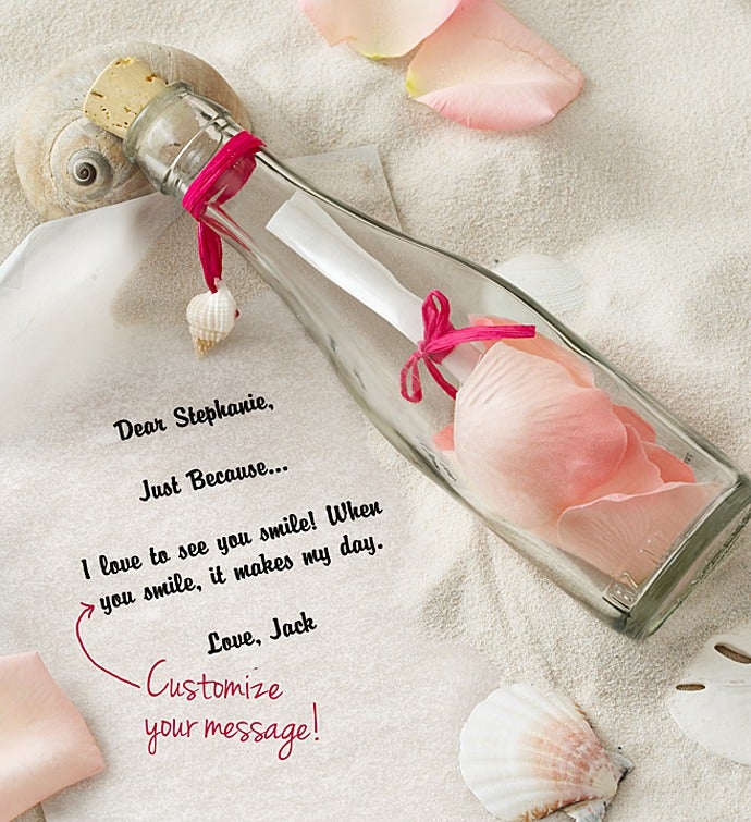 Personalized Message In A Bottle Just Because