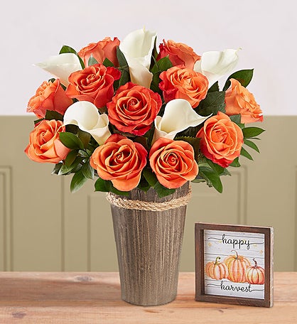 Autumn Rose & Calla Lily Bouquet