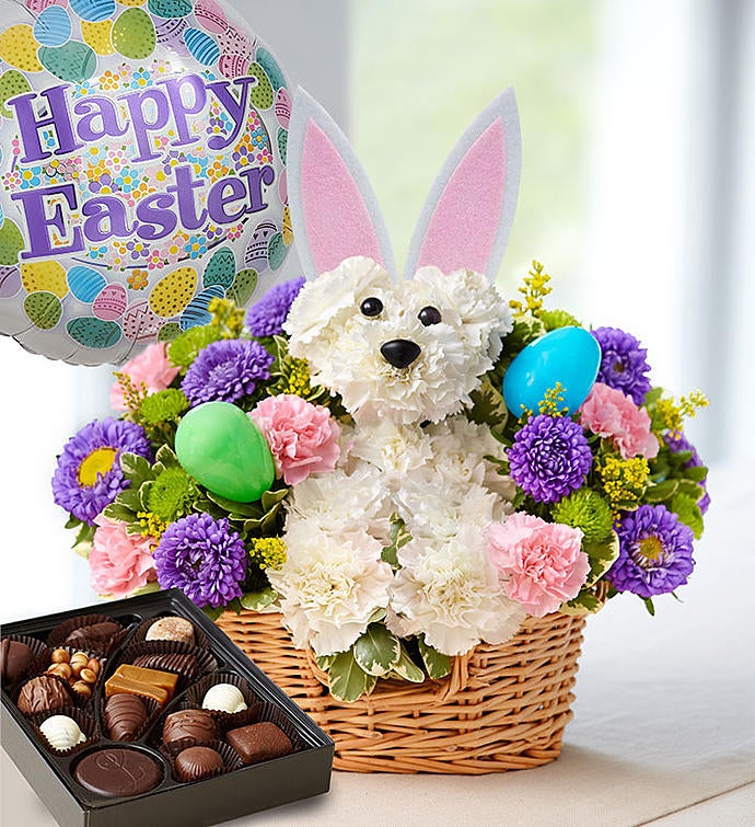 Hoppy Easter with Chocolate & Balloon