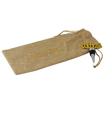 Wine Bag & Stopper Set