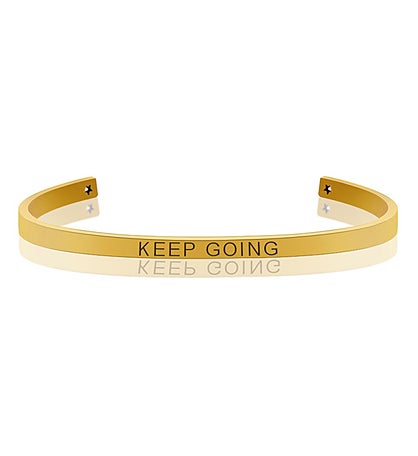 Anavia - Keep Going Motivational Cuff Bangle Bracelet