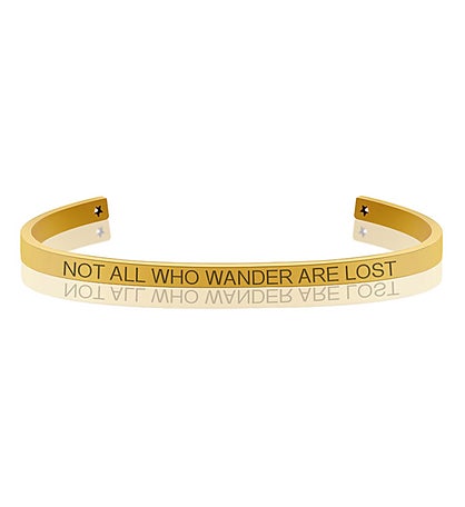 Not All Who Wander Are Lost Bangle Bracelet