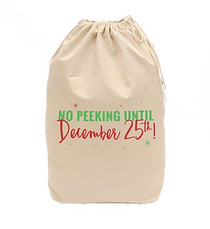 Christmas Santa Sack For Presents And Holiday Decorations