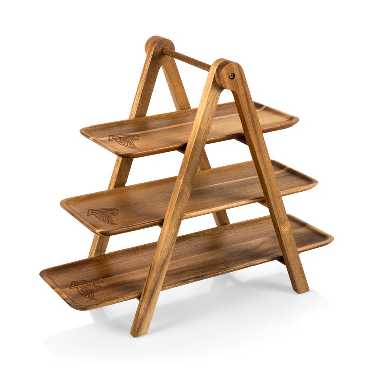 Serving Ladder 3 Tiered Serving Station, acacia Wood