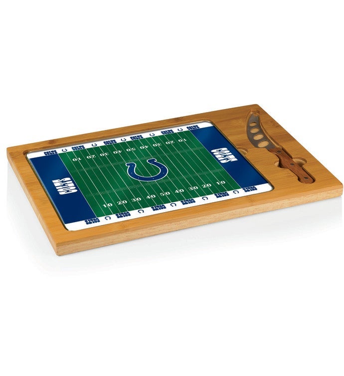 NFL Icon Glass Top Cutting Board & Knife Set
