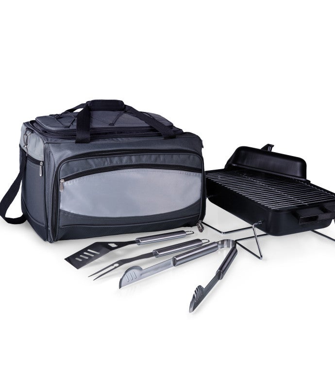 Buccaneer Portable Charcoal Grill & Cooler Tote