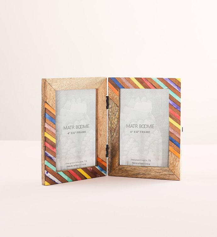 Banka Mundi Hinged Frame Multicolor 4" X 6"