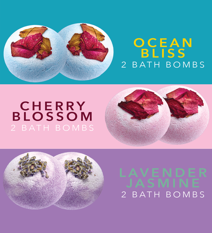 Lovery Bath Bombs Gift Set - 10 Xl Bath Fizzies w/ Shea & Coco Butter
