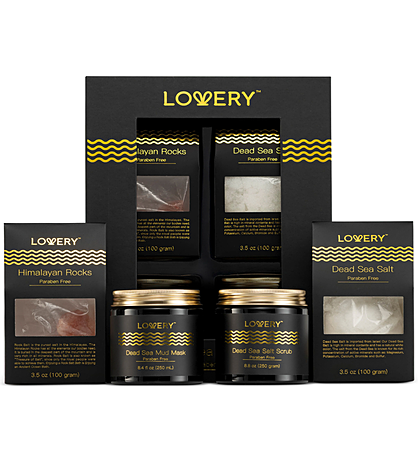 Lovery Dead Sea Minerals Spa Gift Box For Women & Men - Self Care Kit