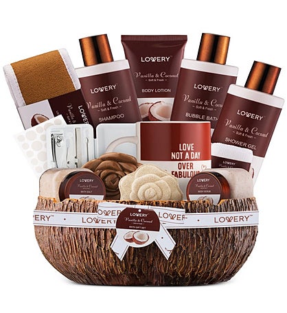 Deluxe Mens Gift Set - Coconut Bath Gift - Self Care Kit With Ash Tray