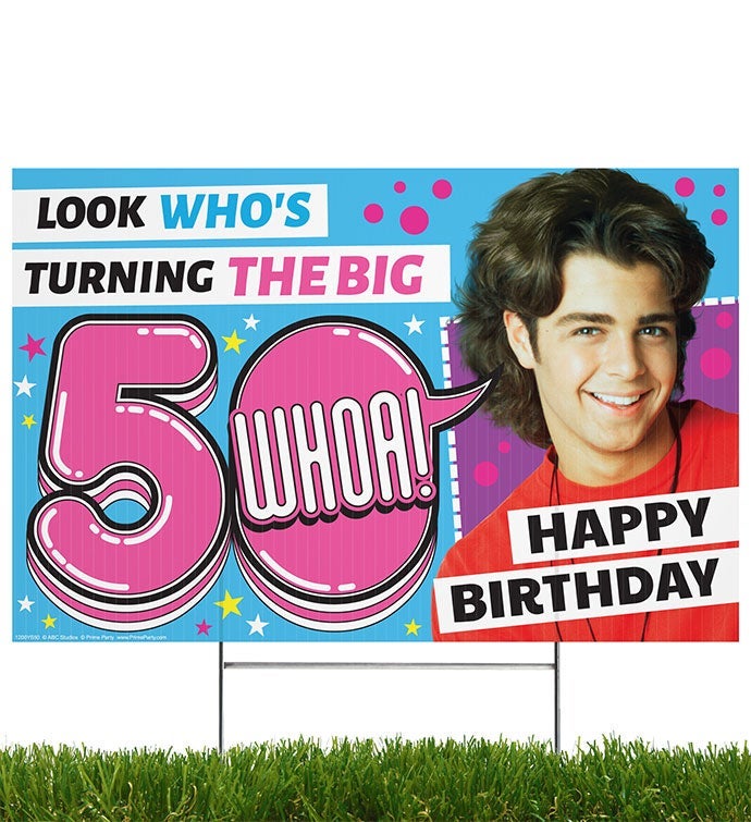 Joey, Happy Birthday, The Big 5 whoa! Yard Sign