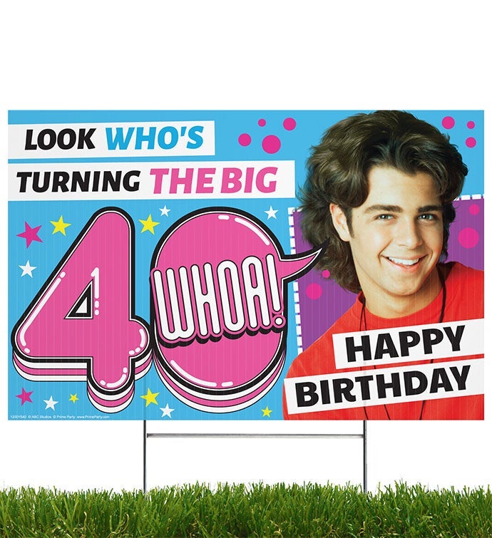 Joey, Happy Birthday, The Big 4 whoa! Yard Sign